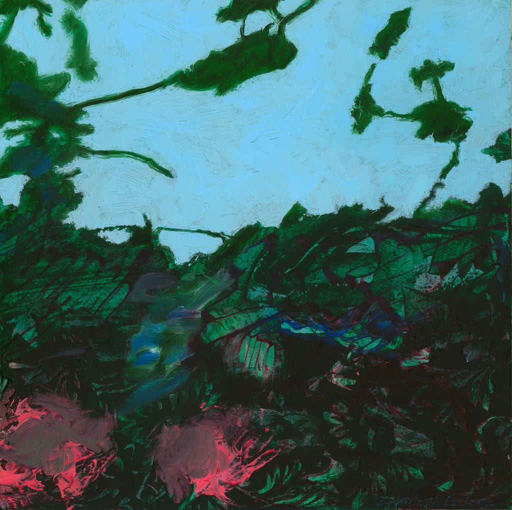 25 huile sur papier 25x25