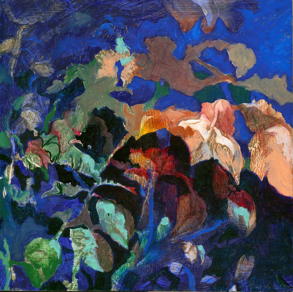 27 huile sur papier 25x25