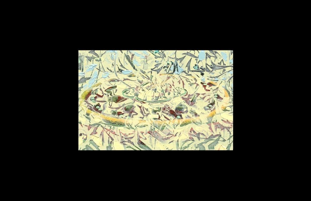 4 Huiles-carte postale 10x15cm