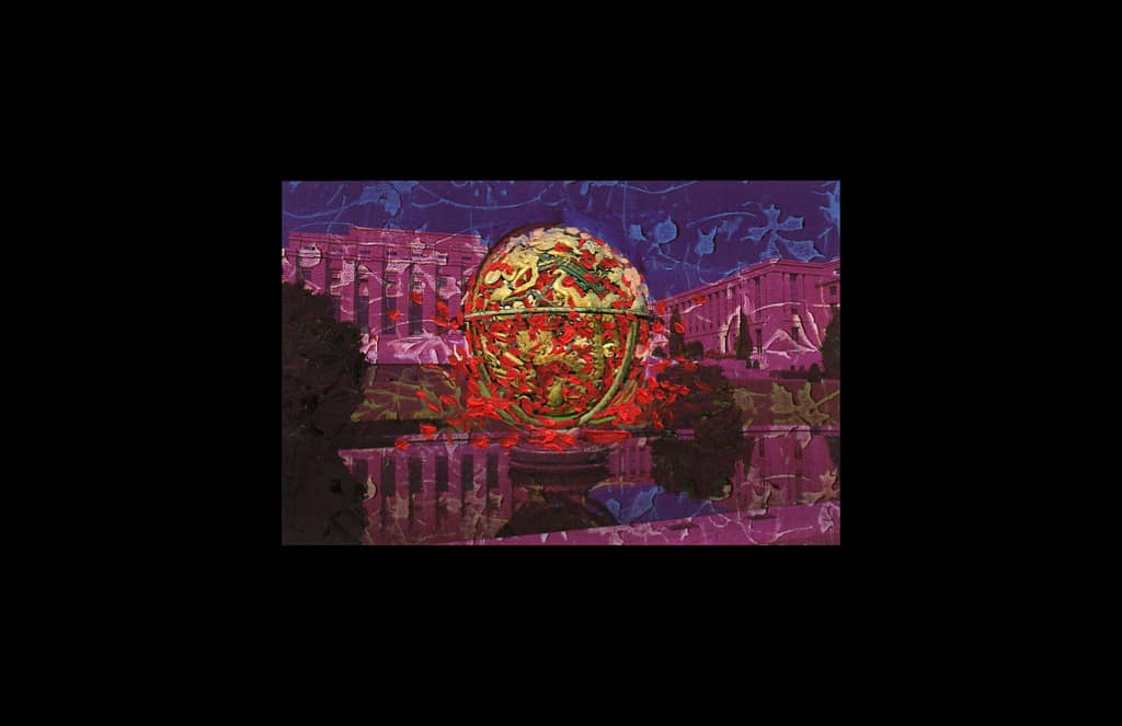 6 Huiles-carte postale 10x15cm