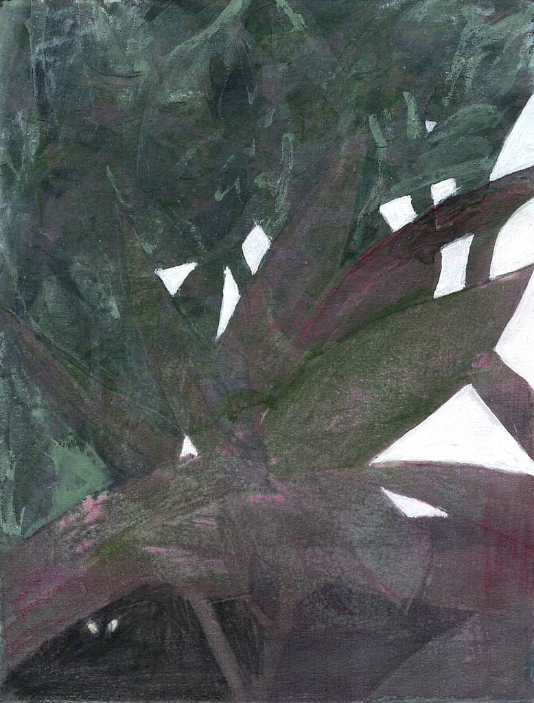 01 acrylique crayons de couleurs 12,5x16cm