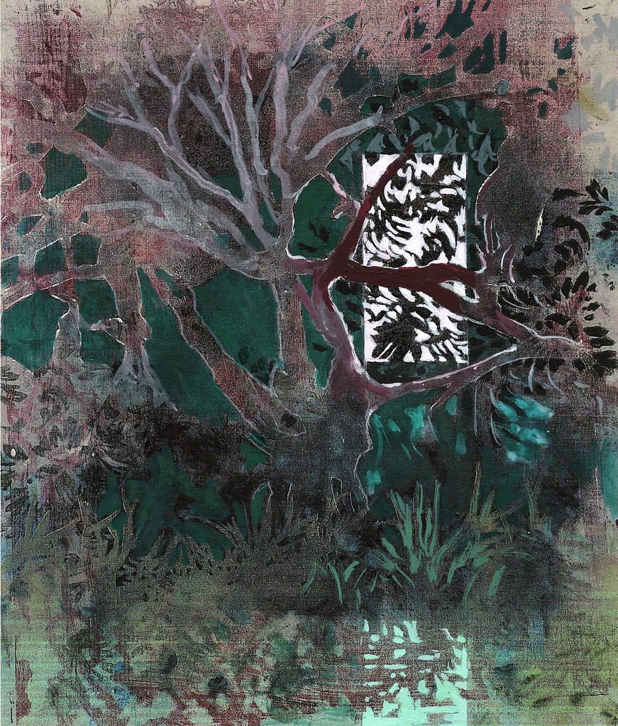 variations acrylique sur scan 20x23cm